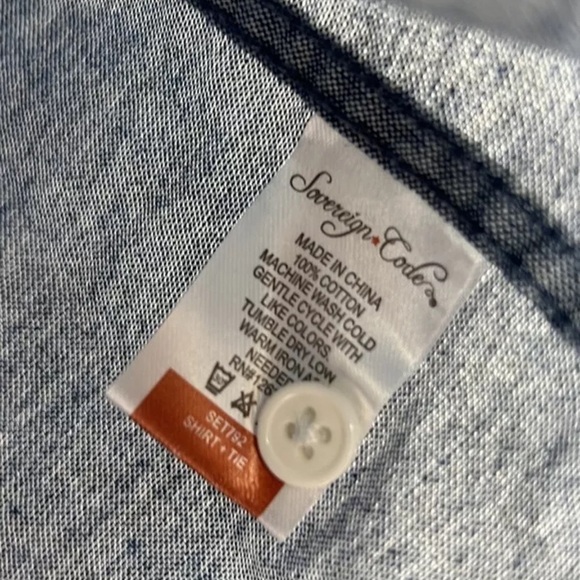 Sovereign code NWoT boys button down shirt XL - Picture 3 of 4